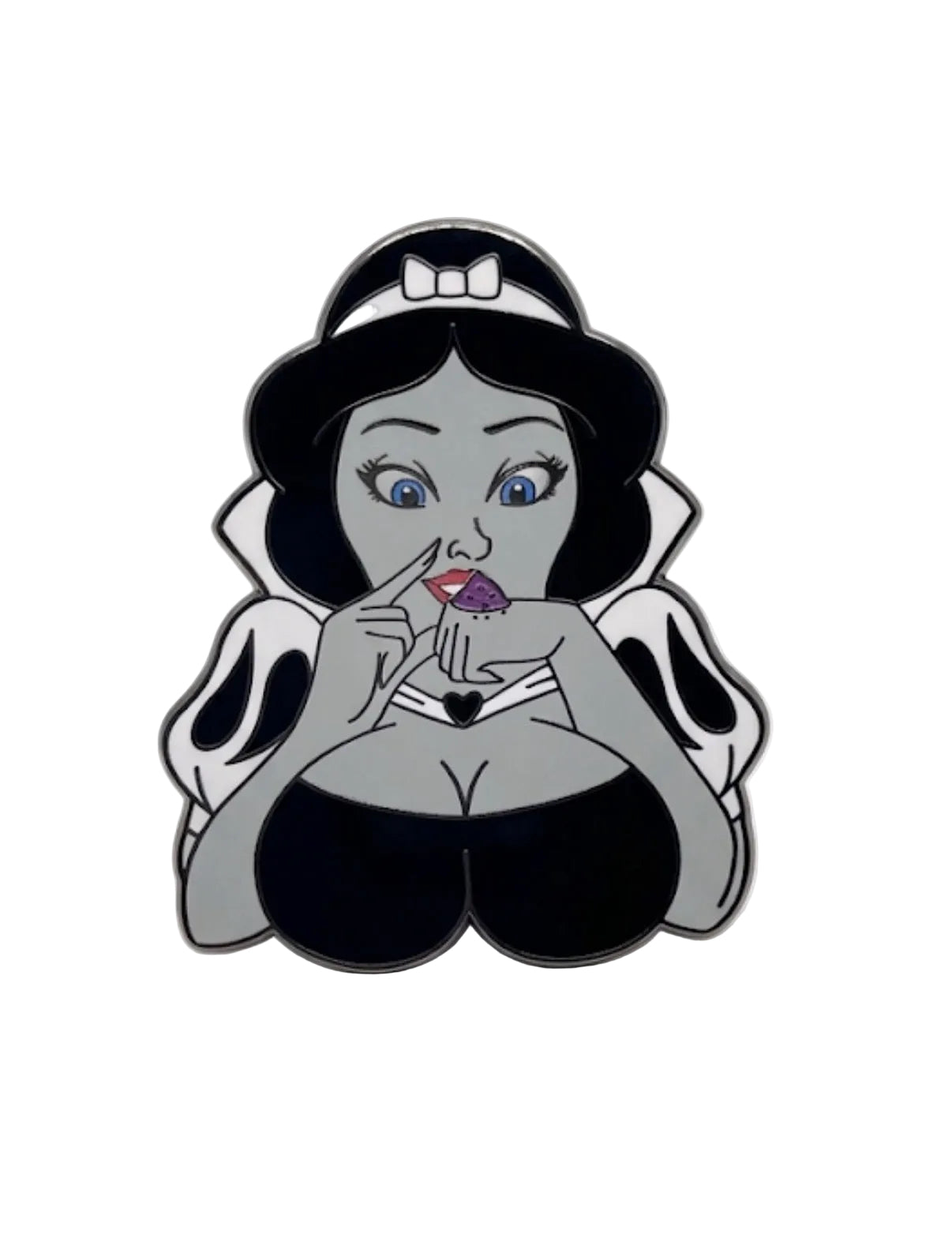 Noir Snow White Enamel Pin