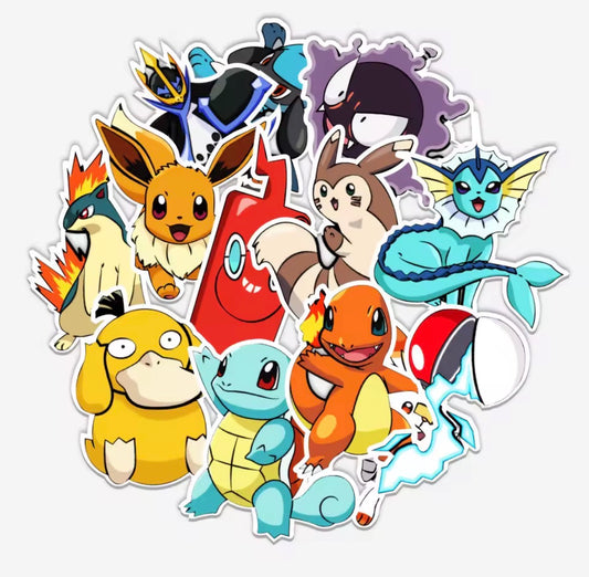 50 Pieces Pokemon Sticker Pack