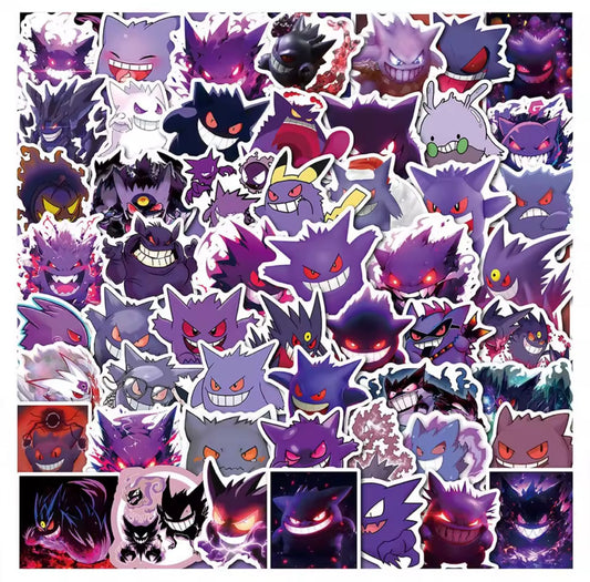 50 Pieces Gengar Sticker Pack