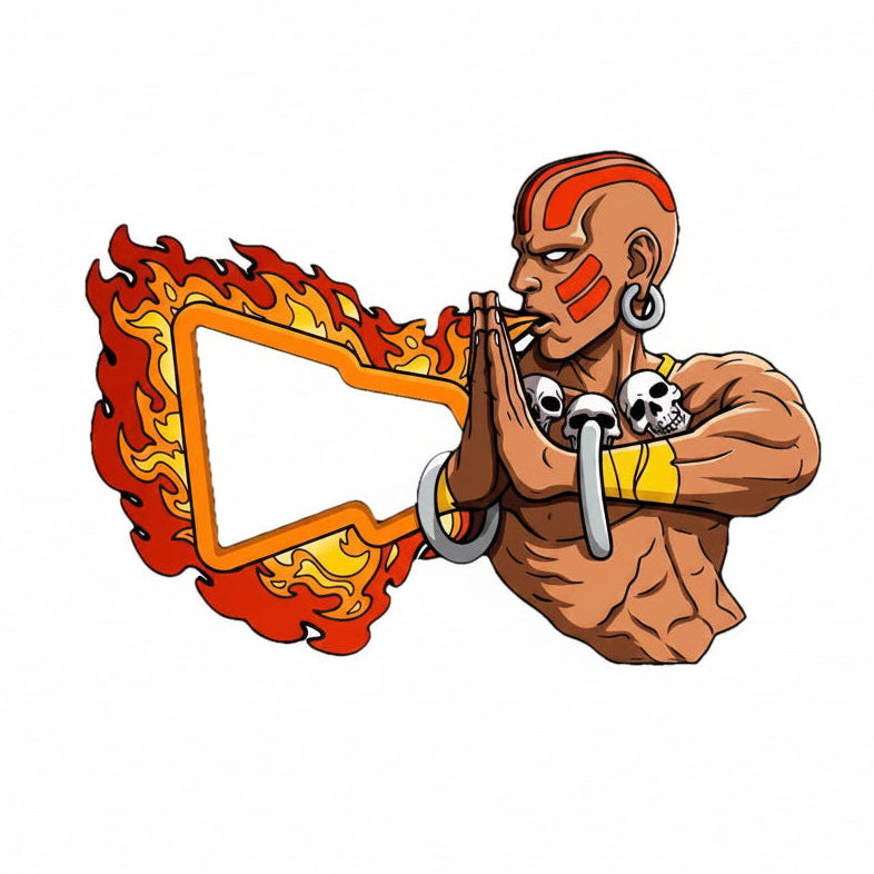 Street Fighter Dhalsim New Era Frame Hat Pin