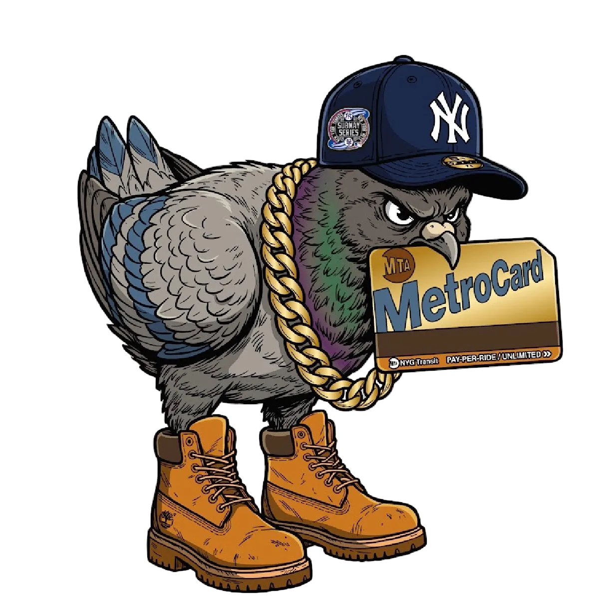 The MetroBird NYC Enamel Pin
