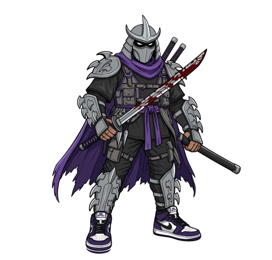 Hustle Brims – Shredder Villain 3D Enamel Pin