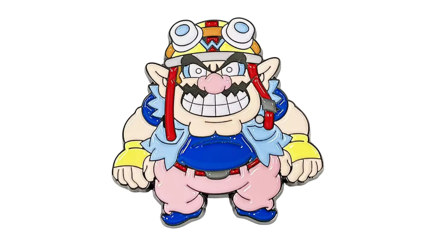Super Smash Bros Wario Ware Enamel Pin