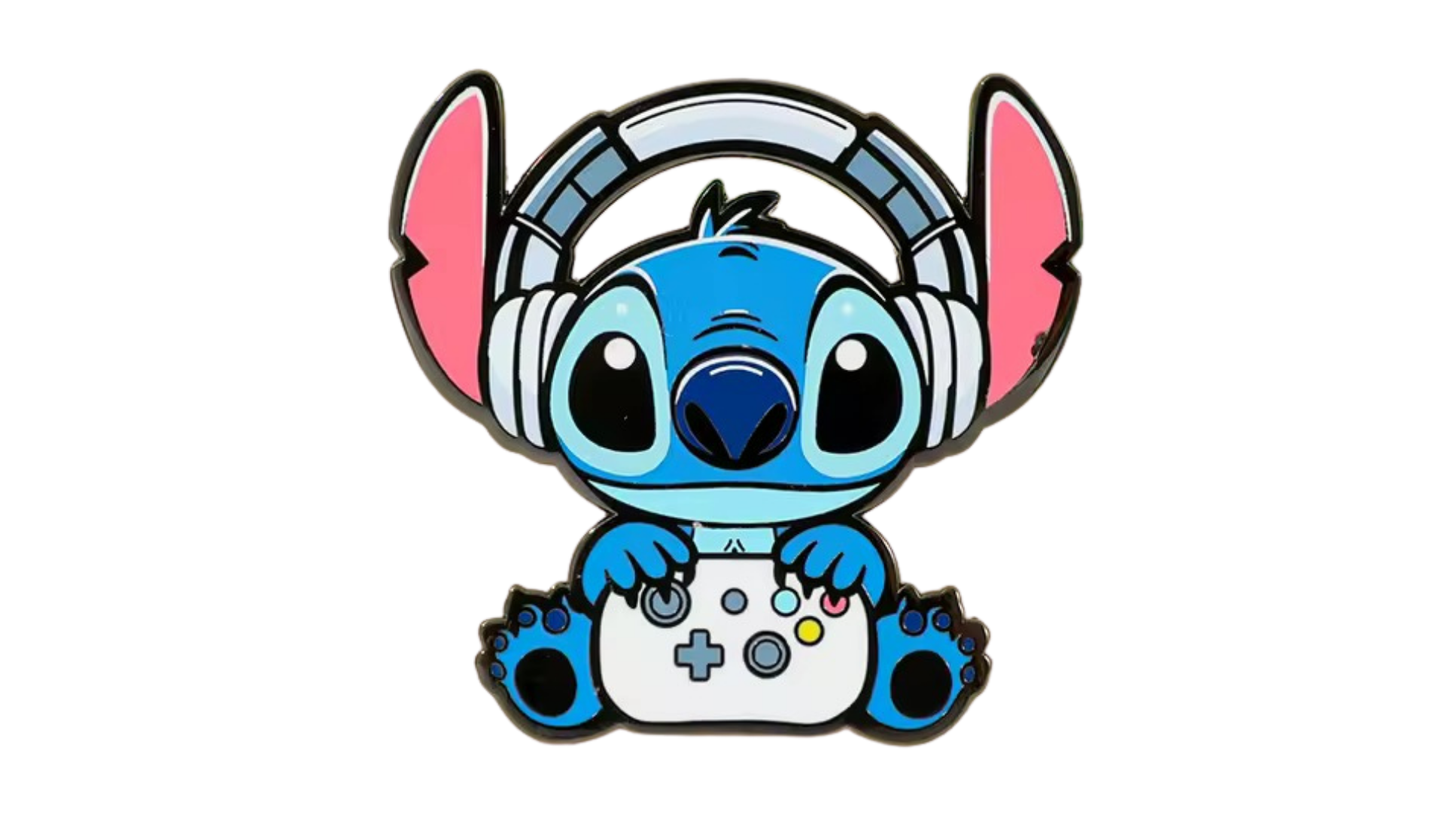 Stitch Gamer Enamel Pin