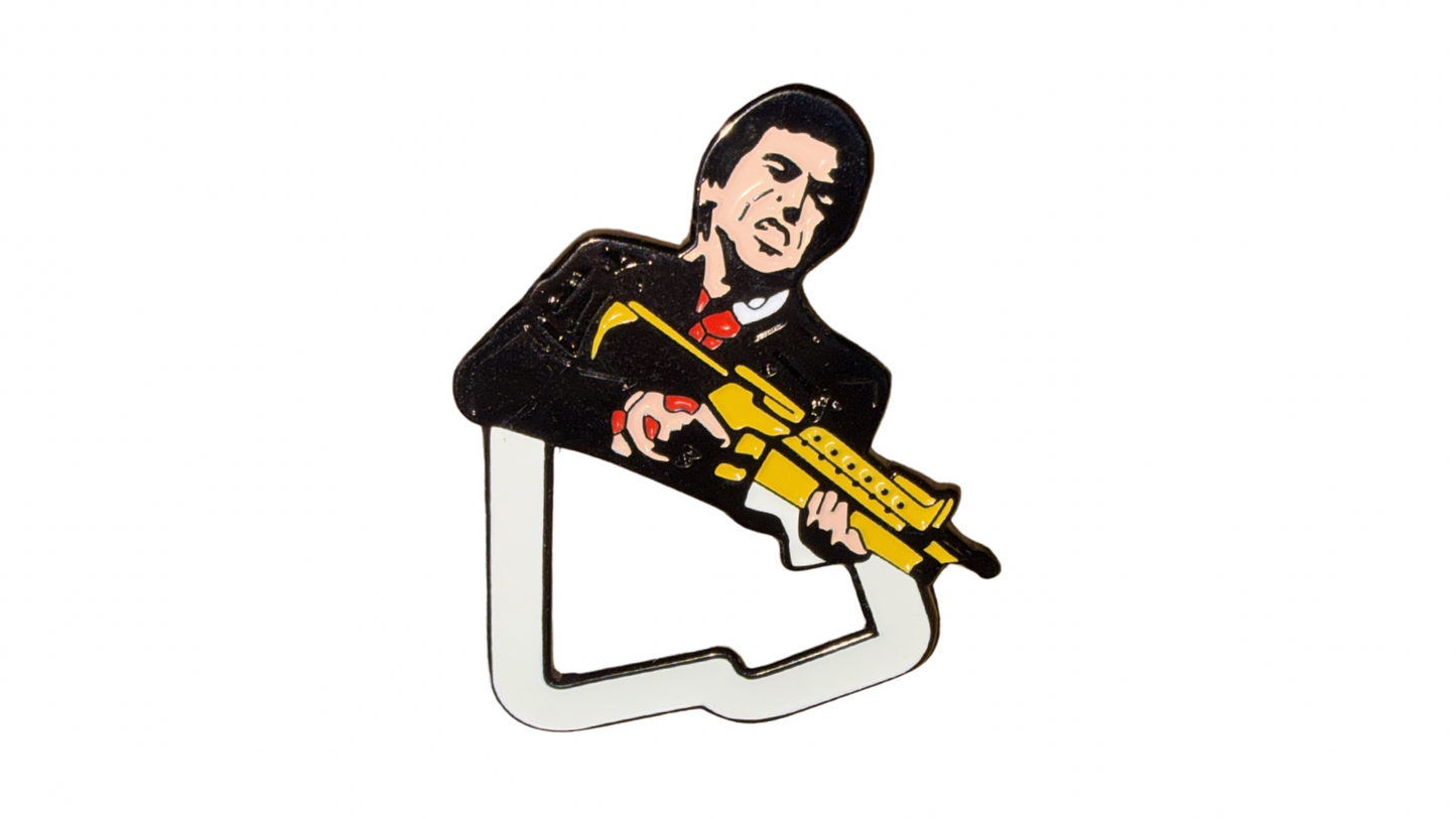 "Say Hello to My Little Friend" New Era Frame Hat Pin
