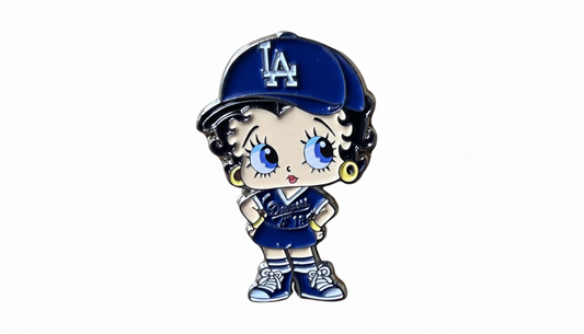 LA Dodgers Betty Boop Enamel Pin