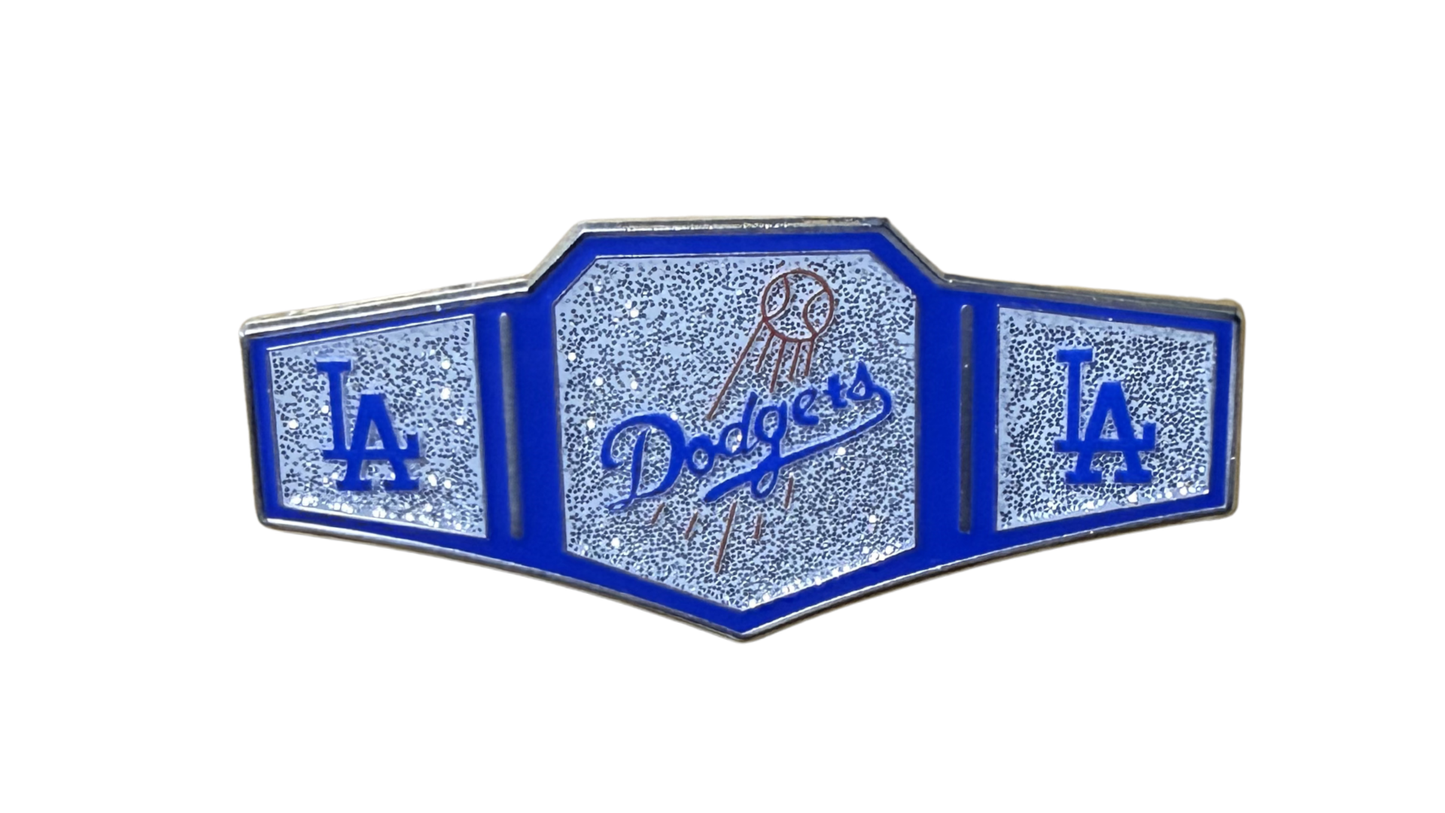 LA Dodgers Championship Belt Enamel Pin