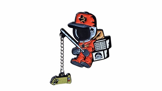 Space City Catch Enamel Pin