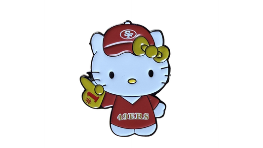 Hello Kitty 49ers Enamel Pin
