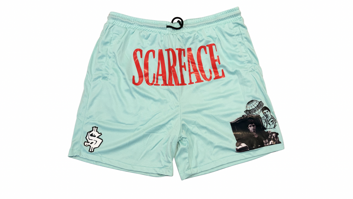 Reason Scarface Unisex Shorts - Mint