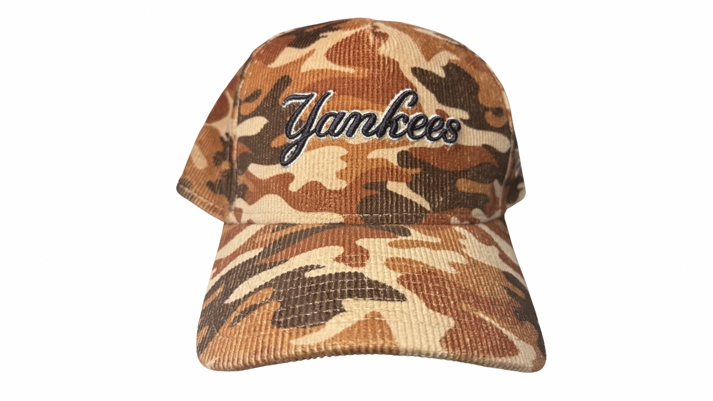 New Era NY Yankees Corduroy Camouflage 9FORTY A-Frame Snapback