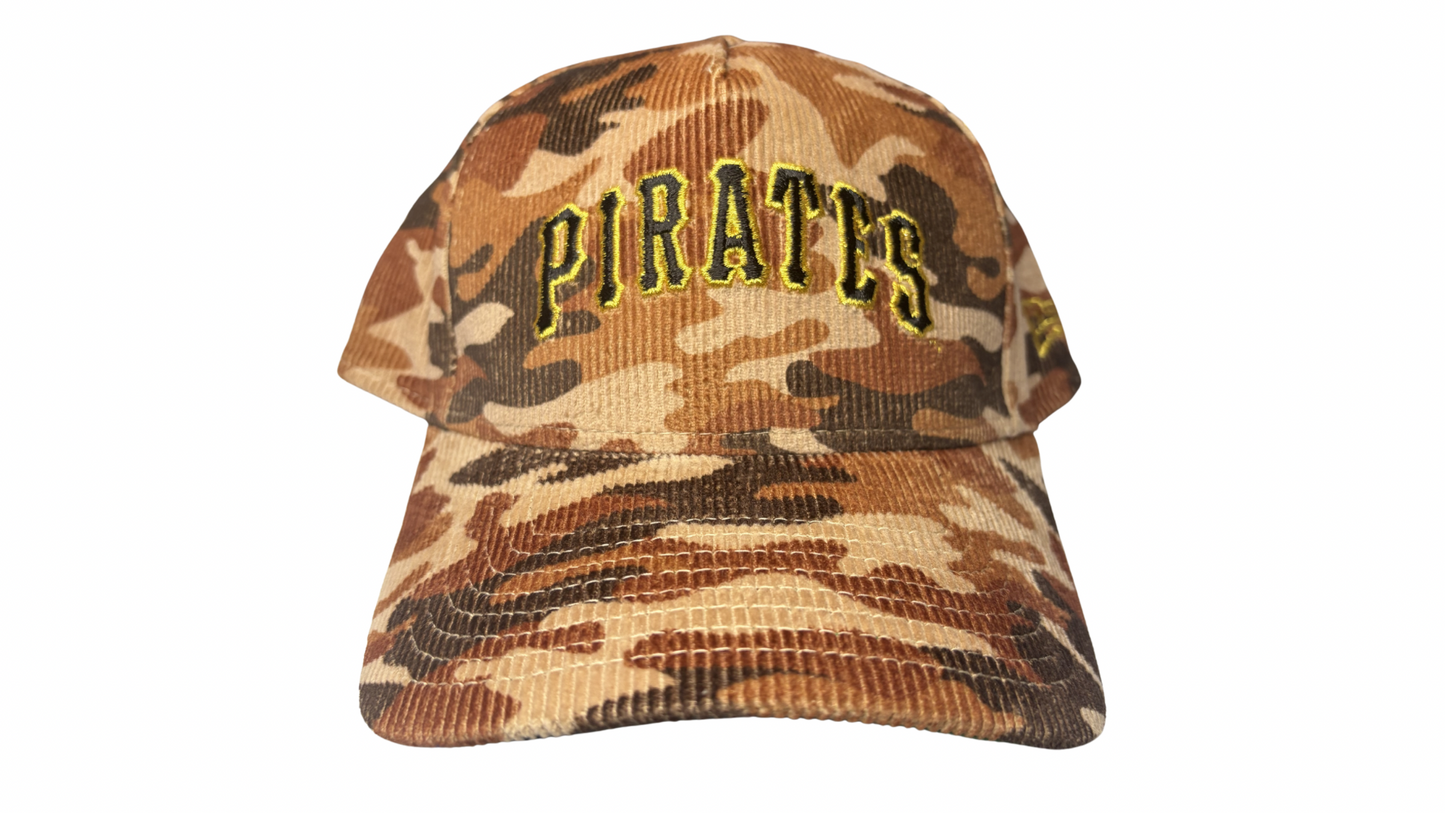 New Era Pittsburg Pirates Corduroy Camouflage 9FORTY A-Frame Snapback