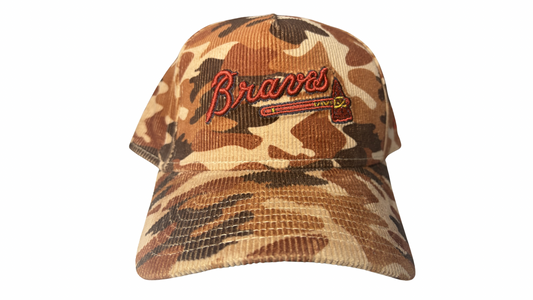 New Era Atlanta Braves Corduroy Camouflage 9FORTY A-Frame Snapback