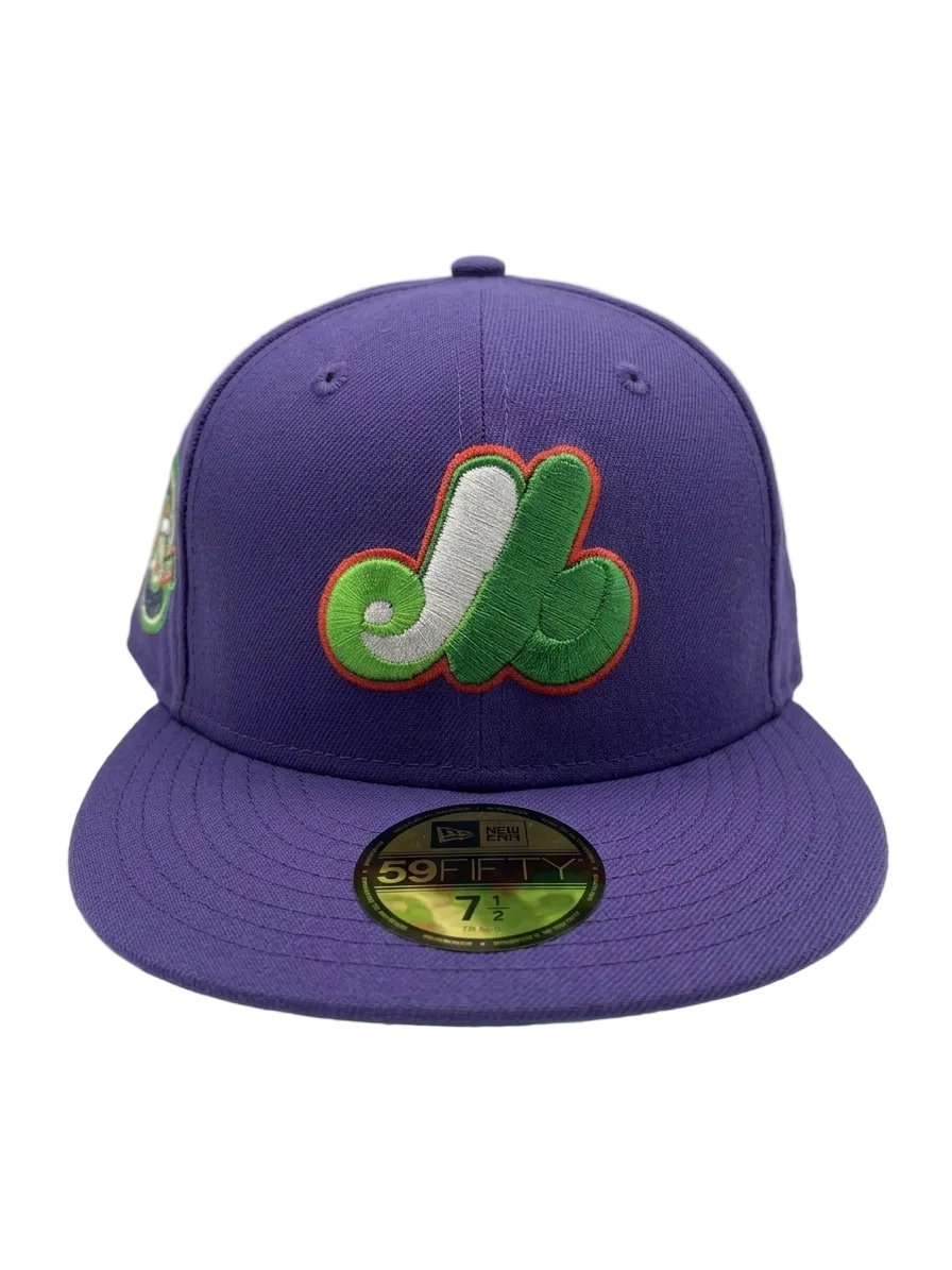 New Era Montereal Expos 59FIFTY 25th Anniversary Side Patch Fitted Hat