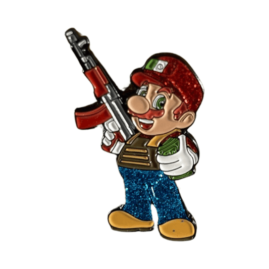 Super Mario Bélico Enamel Pin
